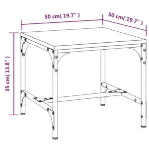 vidaXL Soffbord svart 50x50x35 cm konstruerat trä - Bild 8