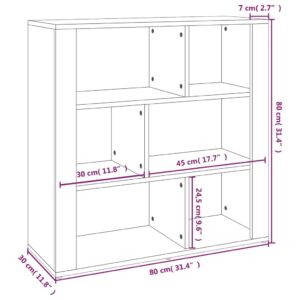 vidaXL Förvaringsskåp vit högglans 80x30x80 cm konstruerat trä - Bild 8