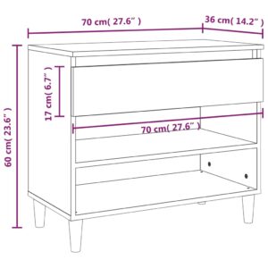 vidaXL Skoskåp vit 70x36x60 cm konstruerat trä - Bild 10