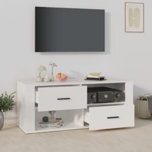 vidaXL Tv-bänk vit 100x35x40 cm konstruerat trä - Bild 3