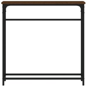 vidaXL Avlastningsbord brun ek 75x19,5x75 cm konstruerat trä - Bild 4