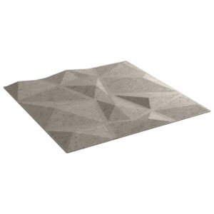 vidaXL Väggpaneler 24 st betonggrå 50x50 cm XPS 6 m² diamant - Bild 4