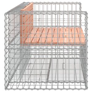 vidaXL Trädgårdsbänk gabion-design 143x71x65,5 cm massivt douglasträ - Bild 4