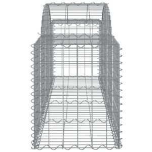 vidaXL Gabioner bågformade 20 st 200x50x60/80 cm galvaniserat järn - Bild 5