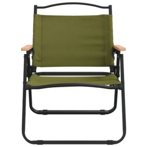 vidaXL Campingstolar 2 st grön 54x43x59cm oxfordtyg - Bild 4