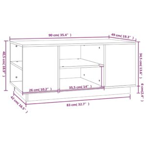 vidaXL Soffbord 90x49x40,5 cm massiv furu - Bild 8