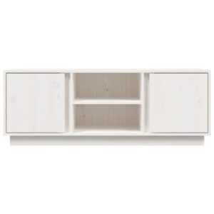 vidaXL Tv-bänk vit 110x35x40,5 cm massiv furu - Bild 6