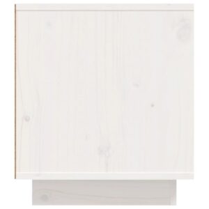 vidaXL Tv-bänk vit 110x35x40,5 cm massiv furu - Bild 8