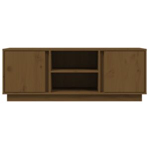 vidaXL Tv-bänk honungsbrun 110x35x40,5 cm massiv furu - Bild 6