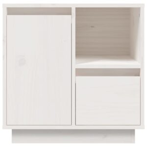 vidaXL Sängbord 2 st vit 50x34x50 cm massivt furuträ - Bild 7