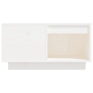 vidaXL Soffbord vit 60x61x32,5 cm massiv furu - Bild 5