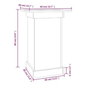 vidaXL Växtställ honungsbrun 40x40x60 cm massiv furu - Bild 8