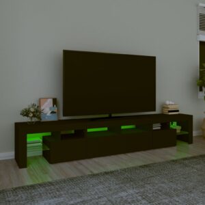 vidaXL Tv-bänk med LED-belysning svart 230x36,5x40 cm - Bild 4