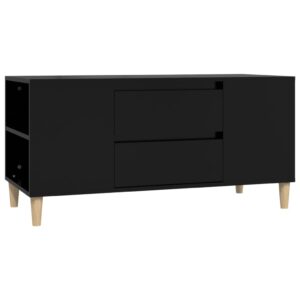 vidaXL Tv-bänk svart 102x44,5x50 cm konstruerat trä - Bild 2