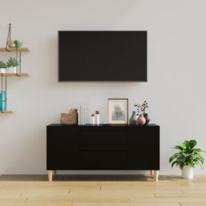 vidaXL Tv-bänk svart 102x44,5x50 cm konstruerat trä - Bild 3