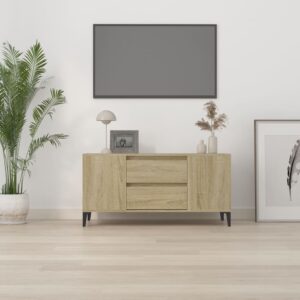 vidaXL Tv-bänk sonoma-ek 102x44,5x50 cm konstruerat trä - Bild 3