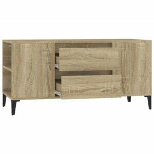 vidaXL Tv-bänk sonoma-ek 102x44,5x50 cm konstruerat trä - Bild 7