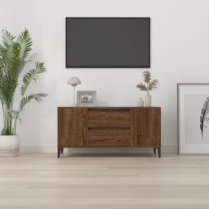 vidaXL Tv-bänk brun ek 102x44,5x50 cm konstruerat trä - Bild 3