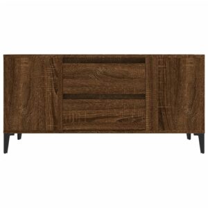 vidaXL Tv-bänk brun ek 102x44,5x50 cm konstruerat trä - Bild 6