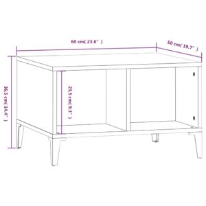 vidaXL Soffbord vit 60x50x36,5 cm konstruerat trä - Bild 8