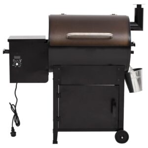 vidaXL Pelletsgrill med skorsten svart 104 cm järn - Bild 4