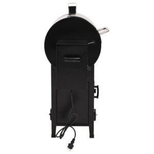 vidaXL Pelletsgrill med skorsten svart 104 cm järn - Bild 6