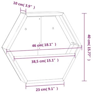 vidaXL Odlingslådor för vägg 2 st rosttrögt stål 46x10x40 cm - Bild 10