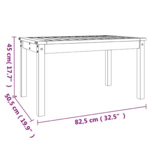 vidaXL Trädgårdsbord 82,5x50,5x45 cm massiv furu - Bild 8