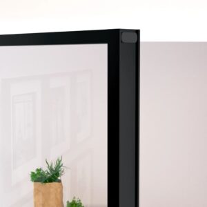 vidaXL Innerdörr 93x201,5 cm härdat glas och aluminium slim - Bild 5