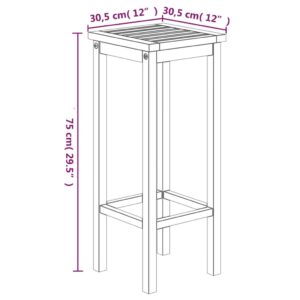 vidaXL Bargrupp för trädgården 5 delar massivt akaciaträ - Bild 10