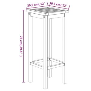 vidaXL Bargrupp för trädgården 7 delar massivt akaciaträ - Bild 10