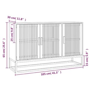 vidaXL Förvaringsskåp vit 105x30x65 cm konstruerat trä - Bild 7