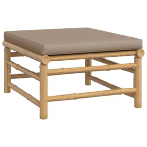 vidaXL Loungegrupp 10 delar taupe dynor bambu - Bild 6