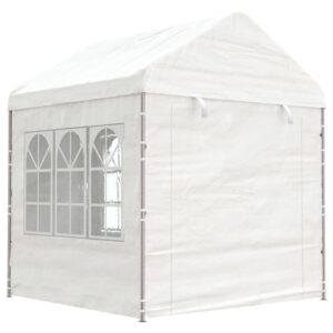 vidaXL Paviljong med tak vit 20,07x2,28x2,69 m polyeten - Bild 3