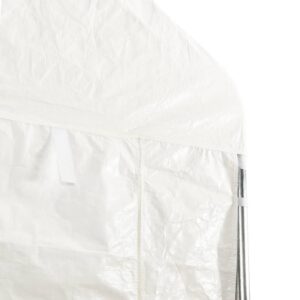 vidaXL Paviljong med tak vit 20,07x2,28x2,69 m polyeten - Bild 5