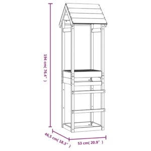 vidaXL Lektorn 53x46,5x194 cm impregnerad furu - Bild 8