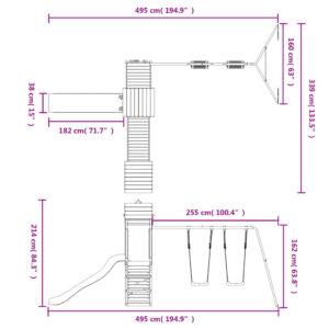 vidaXL Lekplats massiv furu - Bild 12