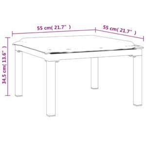 vidaXL Loungegrupp 4 delar svart och grå konstrotting - Bild 12