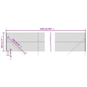 vidaXL Gunnebostängsel grön 1,8x25 m - Bild 5