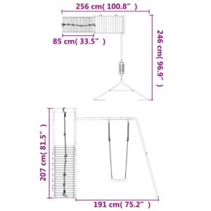 vidaXL Lekplats massiv furu - Bild 12