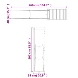 vidaXL Lekplats massiv furu - Bild 9