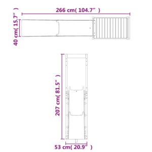 vidaXL Lekplats impregnerad furu - Bild 9