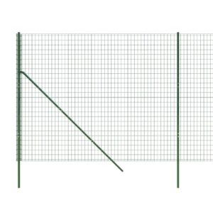 vidaXL Stängsel grön 1,8x25 m galvaniserat stål - Bild 4