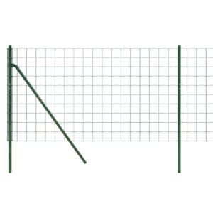 vidaXL Stängsel grön 1,1x10 m galvaniserat stål - Bild 4