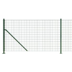 vidaXL Stängsel med stolpsko grön 1x10 m - Bild 4