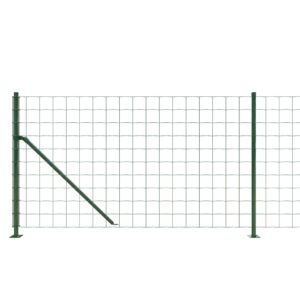 vidaXL Stängsel med stolpsko grön 0,8x25 m - Bild 4