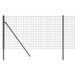 vidaXL Stängsel antracit 1x10 m galvaniserat stål - Bild 4