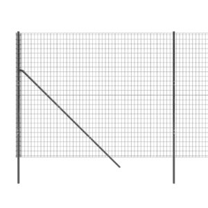 vidaXL Stängsel antracit 2x10 m galvaniserat stål - Bild 4