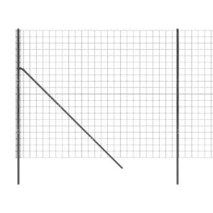 vidaXL Stängsel antracit 1,8x25 m galvaniserat stål - Bild 4