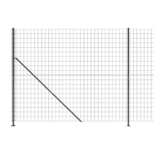 vidaXL Stängsel med stolpsko antracit 2x25 m - Bild 4